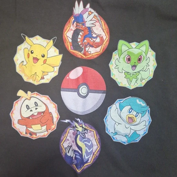 Black Pokémon Graphic T-Shirt - Picture 6 of 6
